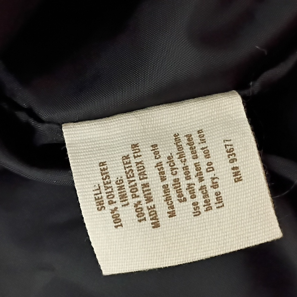 Decree Black Teddy Jacket.Pit To Pit 20" - Picture 6 of 8